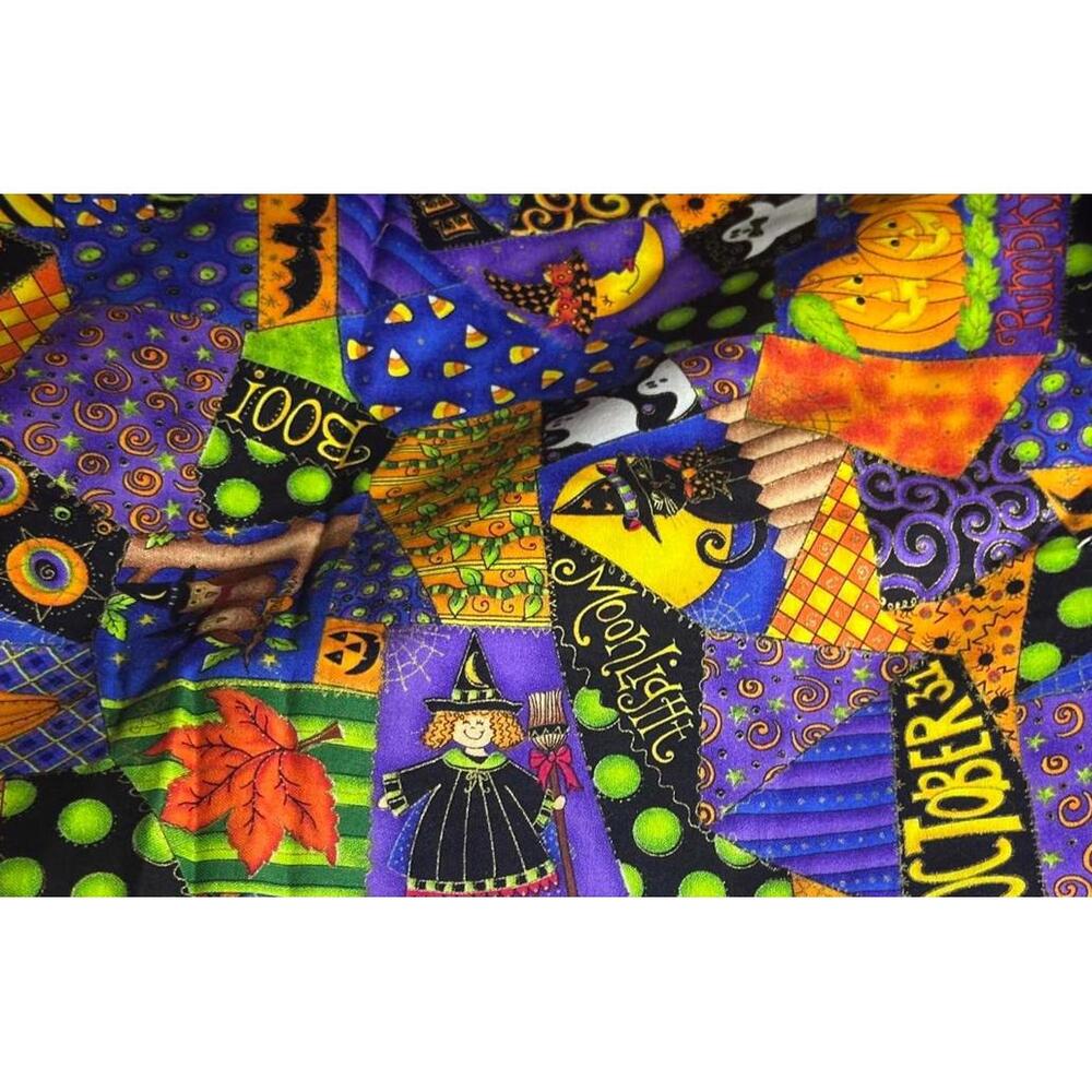 Moonlight Magic Halloween Themed Cotton Quilting Fabric - 1/2 Yard